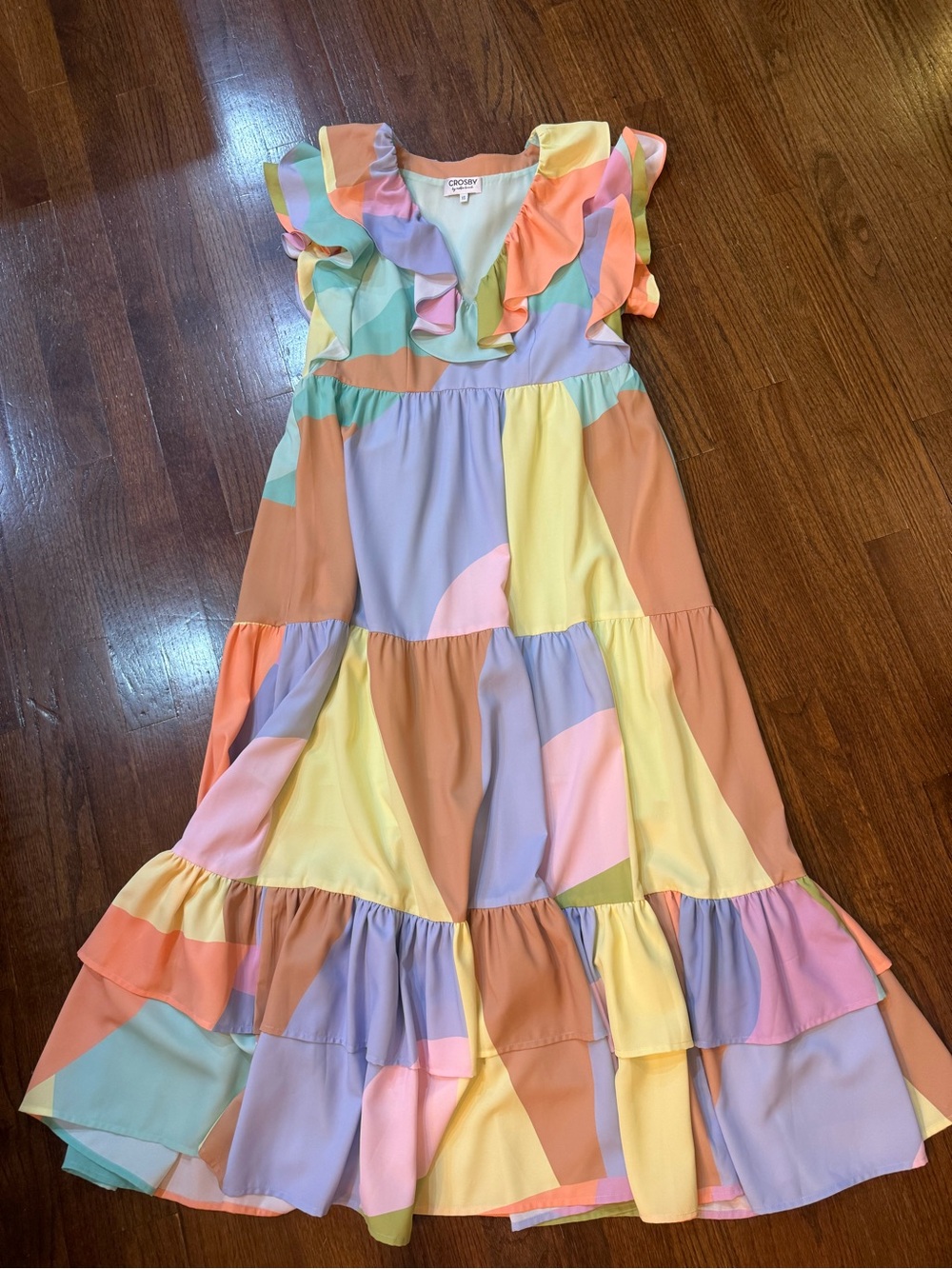 Carter's Pastel Ruffle Tiered Maxi Dress for Girls